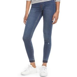 SPANX Distressed Ankle Skinny Jeans
